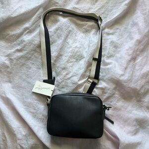 Universal Thread Black Faux Leather Crossbody Bag